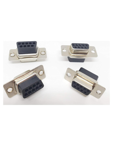 Conectores DB9 Hembrados D-Sub Crimp 50 Pcs Accesorios PC