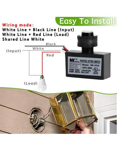 Paquete de 2 Sensores de Luz Fotocélula Stitokg - Impermeables