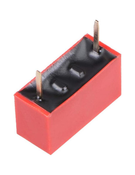 Interruptor DIP 1 Posición Rojo uxcell 50 Pcs para PCB