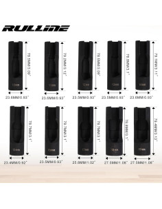 Juego de 10 Enchufes de Tuerca RULLINE 1/2" Acero Mejorado 2