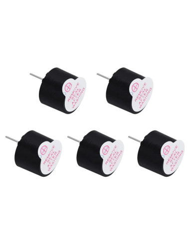 Zumbador Activo Magnético 3V 5V 12V WRIWUINENRI 12mm 5 Pcs