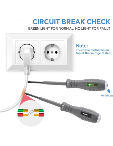 Juego de Destornillador y Probador de Voltaje Tomorotec 2PCS