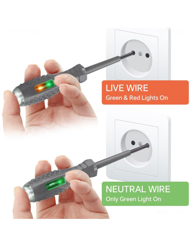 Juego de Destornillador y Probador de Voltaje Tomorotec 2PCS