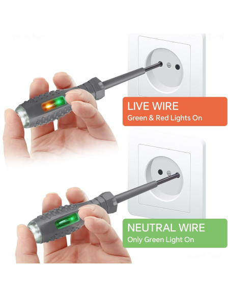 Juego de Destornillador y Probador de Voltaje Tomorotec 2PCS
