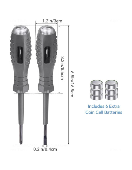 Juego de Destornillador y Probador de Voltaje Tomorotec 2PCS