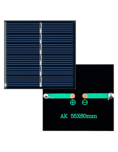Panel Solar Mini 60x55mm Dream_light 3V 150mA Alta Eficiencia
