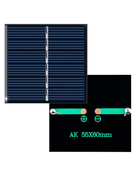 Panel Solar Mini 60x55mm Dream_light 3V 150mA Alta Eficiencia