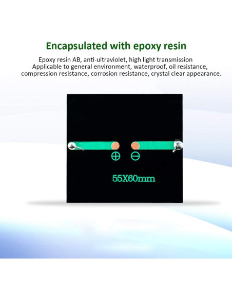 Panel Solar Mini 60x55mm Dream_light 3V 150mA Alta Eficiencia