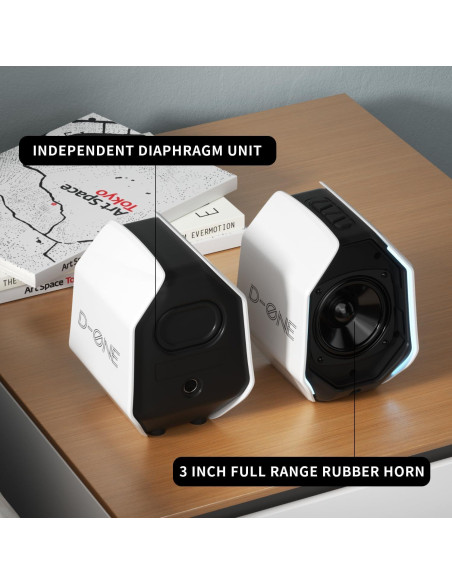 Altavoces D-ONE 30W Gaming Bluetooth RGB para PC y Laptop