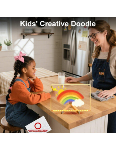 Tablero de Mensajes LED Fufumiko 30x20.3 cm Borrado Seco