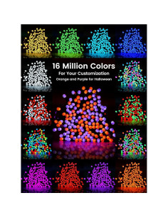 Cadena de Luces LED RGB 300 LED 33.2m Control Remoto APP 2