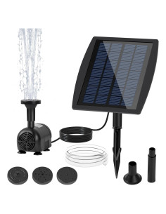 Bomba de Fuente Solar Ddcafor 2.5W para Jardín y Baños de Aves