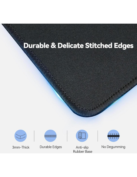 Alfombrilla de Ratón TECKNET 3 Pack Impermeable Antideslizante