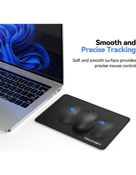 Alfombrilla de Ratón TECKNET 3 Pack Impermeable Antideslizante