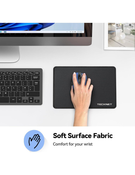 Alfombrilla de Ratón TECKNET 3 Pack Impermeable Antideslizante