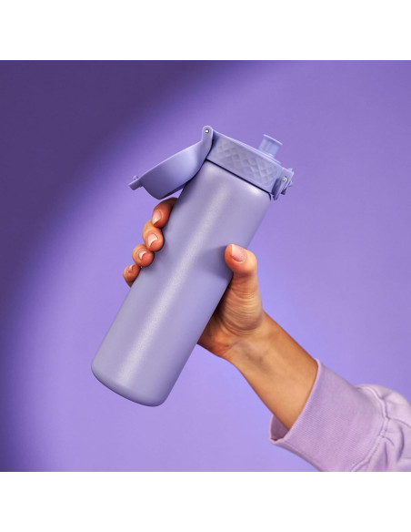 Botella de Agua Aislada Ion8 500 ml Acero Inoxidable Púrpura