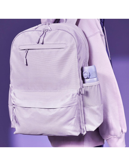 Botella de Agua Aislada Ion8 500 ml Acero Inoxidable Púrpura