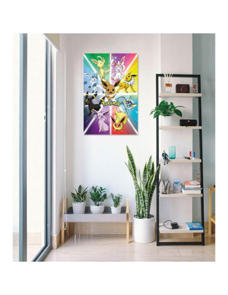 Conjunto de Pósters de Anime Pokémon 3 Piezas 91x61 cm