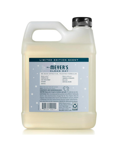 Recarga Jabón Líquido para Manos Mrs. Meyer's Copo de Nieve 980ml