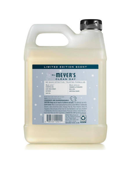 Recarga Jabón Líquido para Manos Mrs. Meyer's Copo de Nieve 980ml