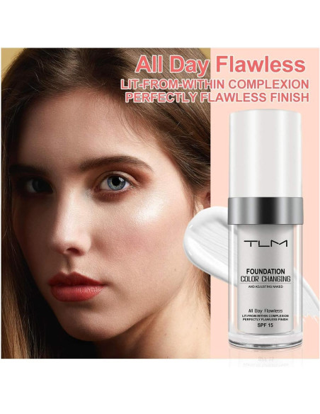 Base de Maquillaje TLM Hidratante 30 ml - Cambia de Color SPF15
