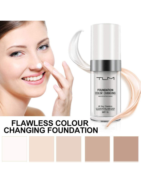 Base de Maquillaje TLM Hidratante 30 ml - Cambia de Color SPF15