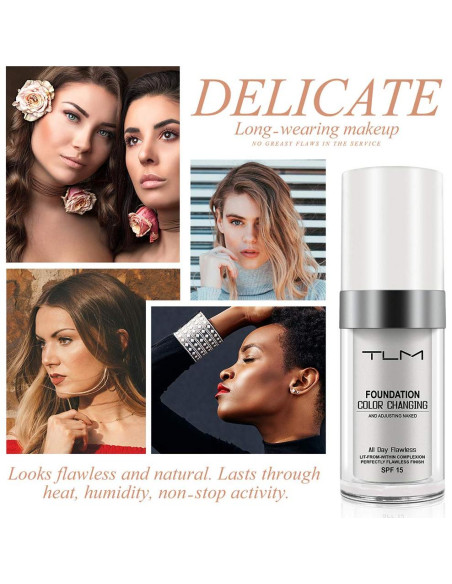 Base de Maquillaje TLM Hidratante 30 ml - Cambia de Color SPF15