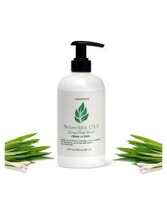 Jabón Corporal Vegano Suvechha 340g Hidratante Aloe Hierba Limón