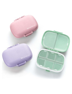 Organizador de Pastillas de Viaje MEACOLIA 8 Compartimentos