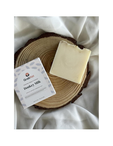 Paquete de 4 Jabones de Leche de Burra 100g - Natural y Hecho a Mano