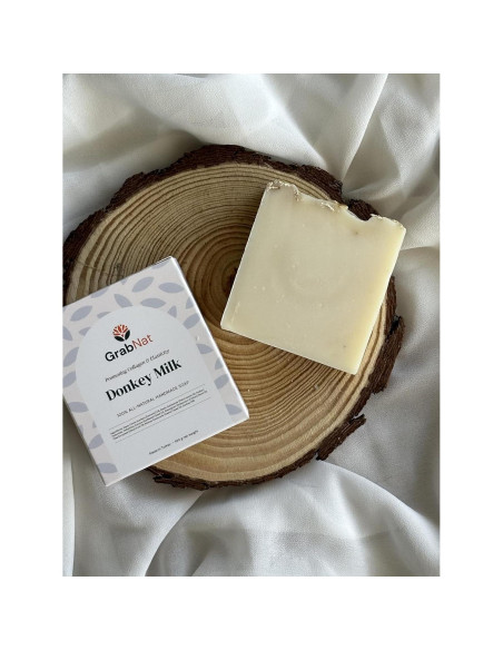 Paquete de 4 Jabones de Leche de Burra 100g - Natural y Hecho a Mano