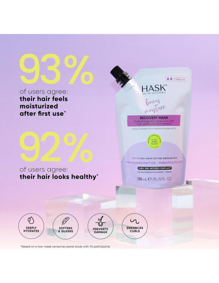 HASK Máscara Hidratante Aceite de Nuez Kukui 236.6 ml