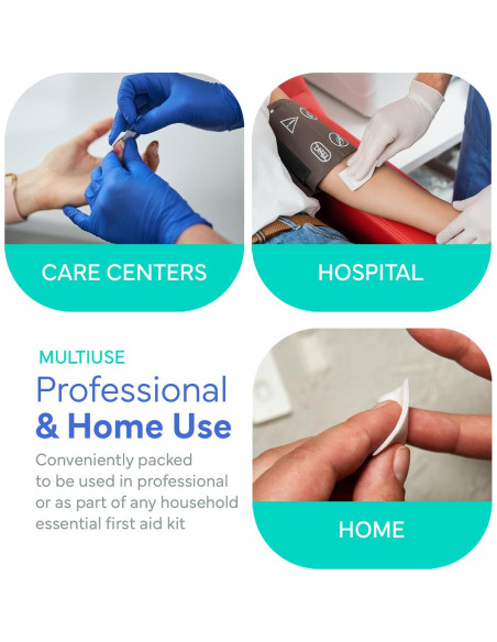 Toallitas Estériles con Alcohol OWELL - 400 Unidades 6.35x3.18cm