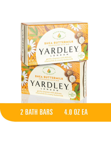 Jabón de Baño Nutritivo Yardley London Manteca de Karité 120g