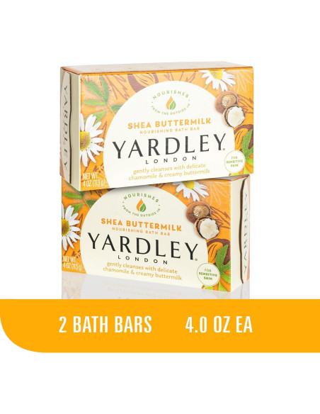 Jabón de Baño Nutritivo Yardley London Manteca de Karité 120g