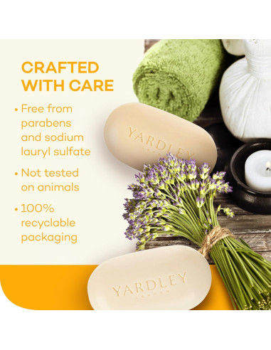 Jabón de Baño Nutritivo Yardley London Manteca de Karité 120g