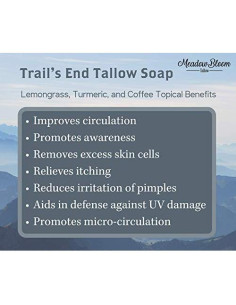 Jabón de Tallo Natural Hunter Cattle - Café y Cúrcuma 132g 2