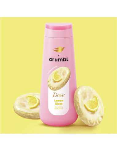 Dove Gel de Ducha Hidratante y Exfoliante Crumbl 567g + 425g