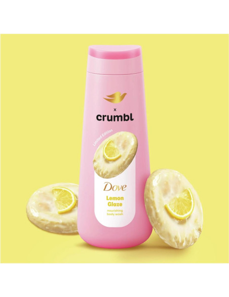 Dove Gel de Ducha Hidratante y Exfoliante Crumbl 567g + 425g