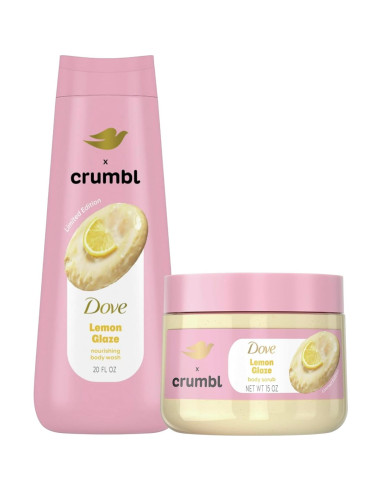 Dove Gel de Ducha Hidratante y Exfoliante Crumbl 567g + 425g