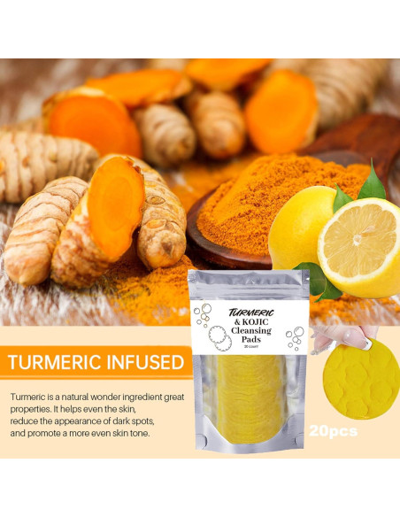 Juego de Cuidado Facial de Cúrcuma 4 Piezas DENESTUP