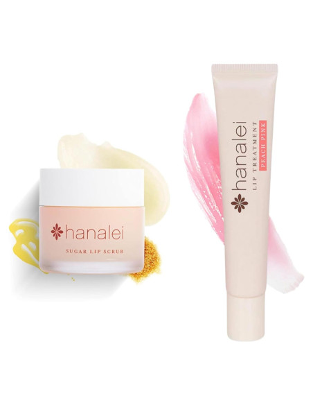 Conjunto Exfoliante y Tratamiento Labial Hanalei Durazno Rosa 15g