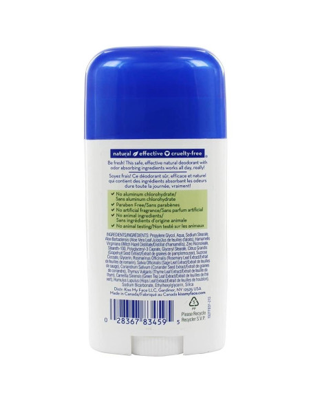 Desodorante Sin Fragancia Kiss My Face 70.4 g Natural