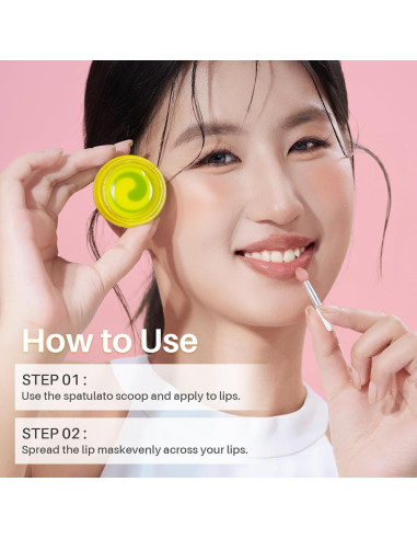 Mascarilla Labial Nocturna SPODARE Limón Menta Hidratante 68g