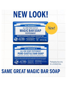 Jabón de Barra Mágico Dr. Bronner 5 Variedades 140g Vegano 2