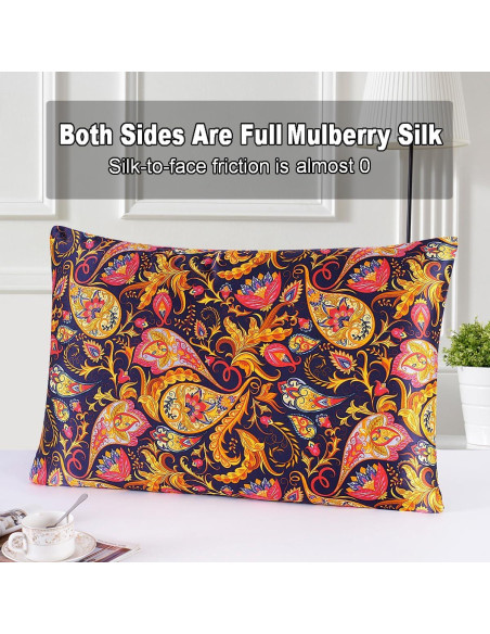 Funda de Almohada de Seda de Morera MAXFEEL Estándar 50.8x66 cm