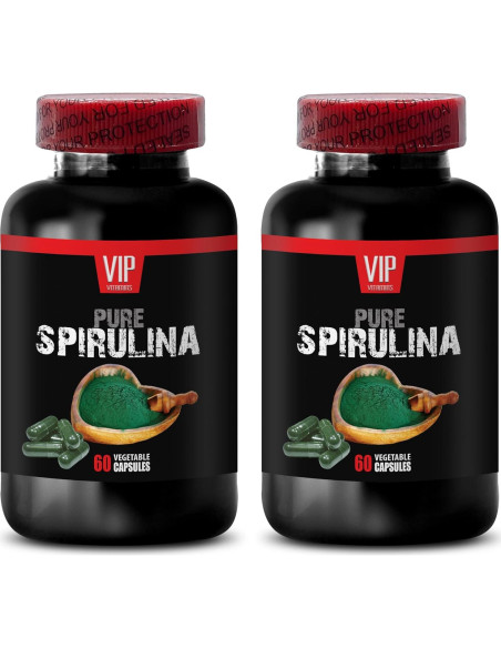 Cápsulas de Espirulina Orgánica VIP Vitaminas 85g - Bienestar
