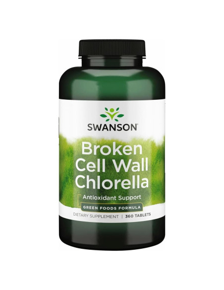 Chlorella Rota 500 mg Swanson 360 Tabs - Suplemento Natural