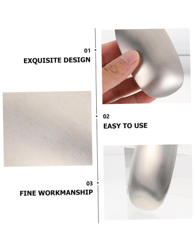 Barra Quitamanchas de Acero Inoxidable PartyKindom 10cm