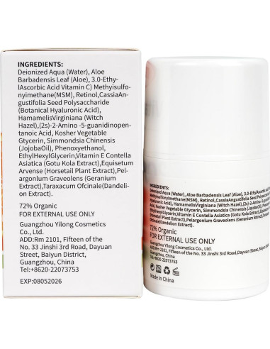 Suero Facial Antienvejecimiento ITZZO 30ml - Vitamina C, Ácido Hialurónico, Retinol